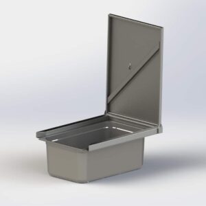 Lyftvagn LD80 - 80 kg rostfritt stål spolbar - Bild 8