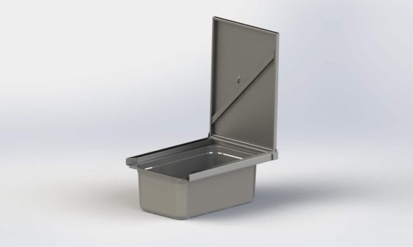 Lyftvagn LD80 - 80 kg rostfritt stål spolbar - Bild 7