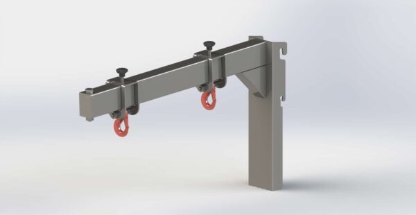 Lyftvagn LD80 - 80 kg rostfritt stål spolbar - Bild 11