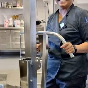 Lyftvagn LD80 - 80 kg rostfritt stål spolbar - Bild 2