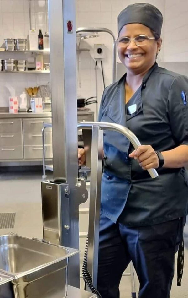 Lyftvagn LD80 - 80 kg rostfritt stål spolbar - Bild 2