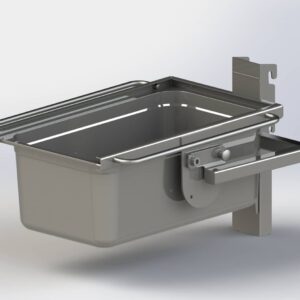 Lyftvagn LD80 - 80 kg rostfritt stål spolbar - Bild 3